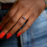 Bague oeil réglable Pierre au choix - Iris