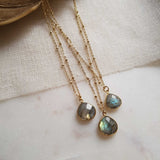 Collier Justine pierre Labradorite