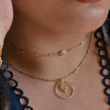 Collier Clémentine Quartz rose