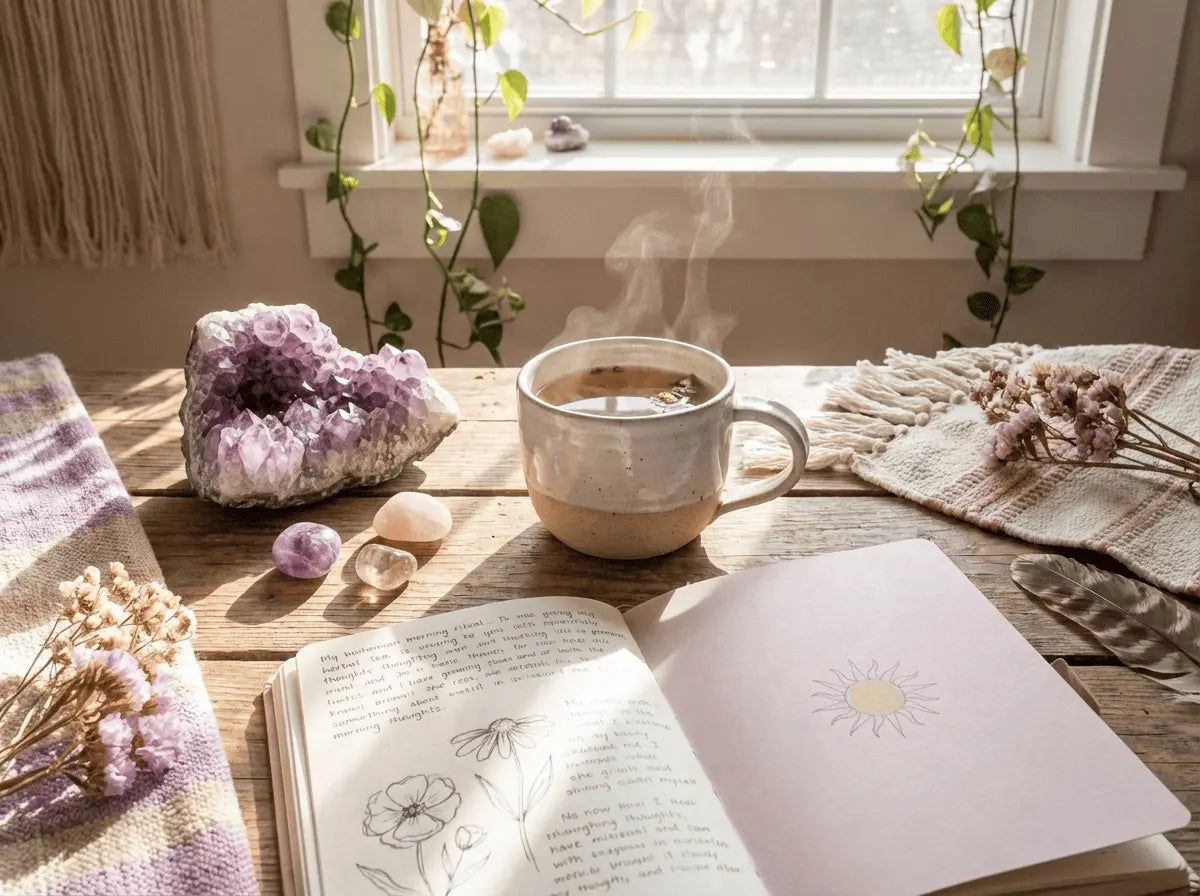 Rituel du matin avec améthyste : 10 minutes pour clarifier son esprit