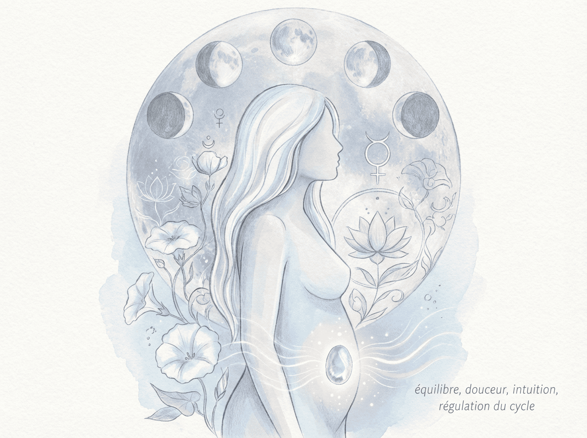 cycles féminins et bienfaits de la pierre de lune