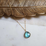 Collier Justine pierre Labradorite