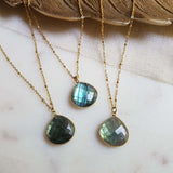 Collier Justine pierre Labradorite