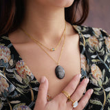 Collier Mohini - pierre labradorite