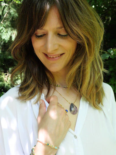 Collier Sushanti fluorite