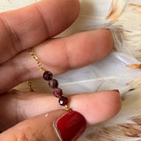 Bracelet Camille Grenat  - Parfaites Imparfaites