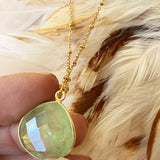 Collier Justine Prehnite - Parfaites Imparfaites