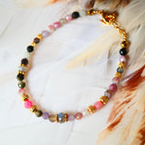 Bracelet AARAM – Tourmalines et labradorite pour sérénité et ancrage