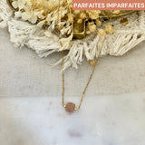 Collier Abby Pierre de lune orangée - Parfaites Imparfaites