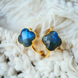 Bague réglable Subhagya Labradorite