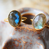 Bague réglable MUKTI - Labradorite - Protection et Intuition