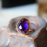 Bague réglable Amethyste Mukti