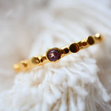 Bague réglable AMBAR - Tourmaline Multicolore - Équilibre et Joie