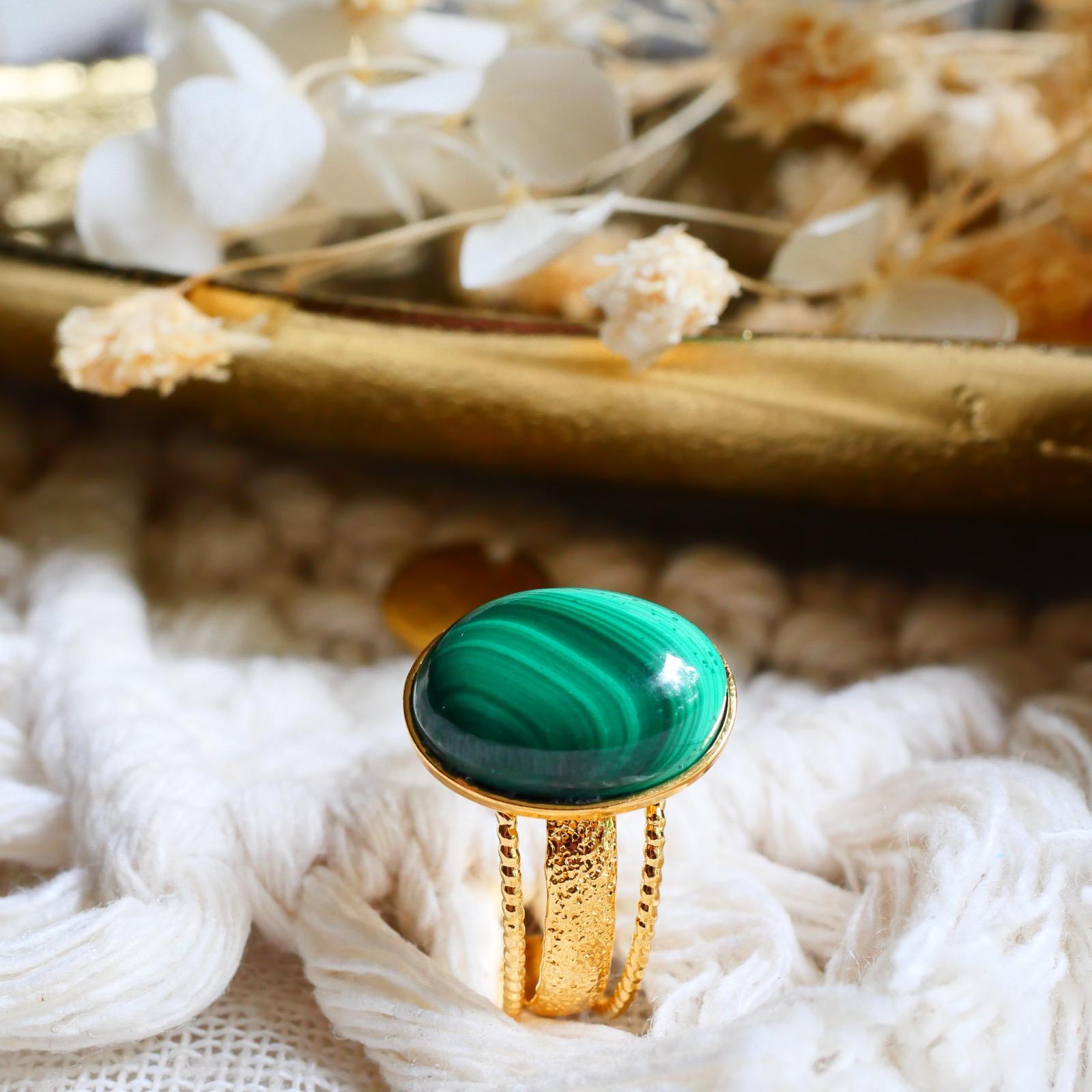 ginandger bague malachite mathilde