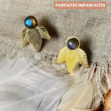 Boucles d'oreilles Labradorite