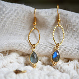 ginandger boucles d oreilles labradorite