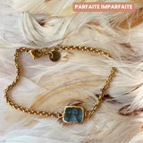 Bracelet Agate mousse - Parfaites Imparfaites