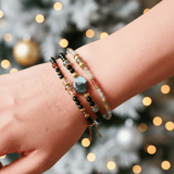 Bracelet Bhoomi Sutra - Tourmaline Noire Agate Mousse