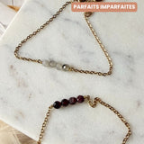 Bracelet Camille2 Grenat Ou Labradorite  - Parfaites Imparfaites (Copie)