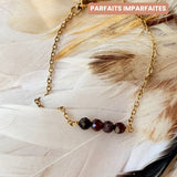 Bracelet Camille Grenat   - Parfaites Imparfaites