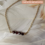 Bracelet Camille Grenat  - Parfaites Imparfaites