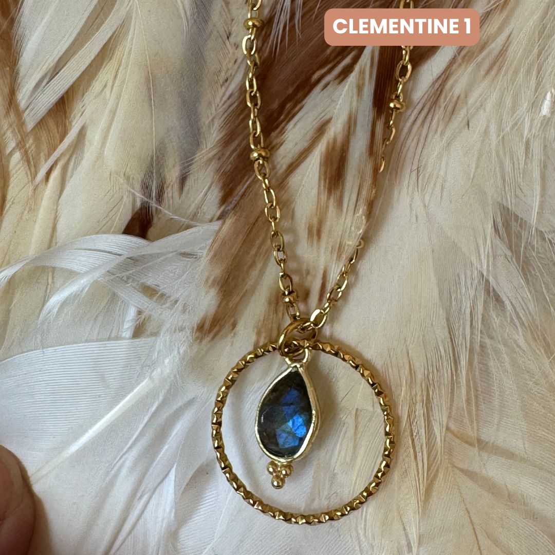 Collier Clementine 1 2 3 Labradorite - Parfaites Imparfaites