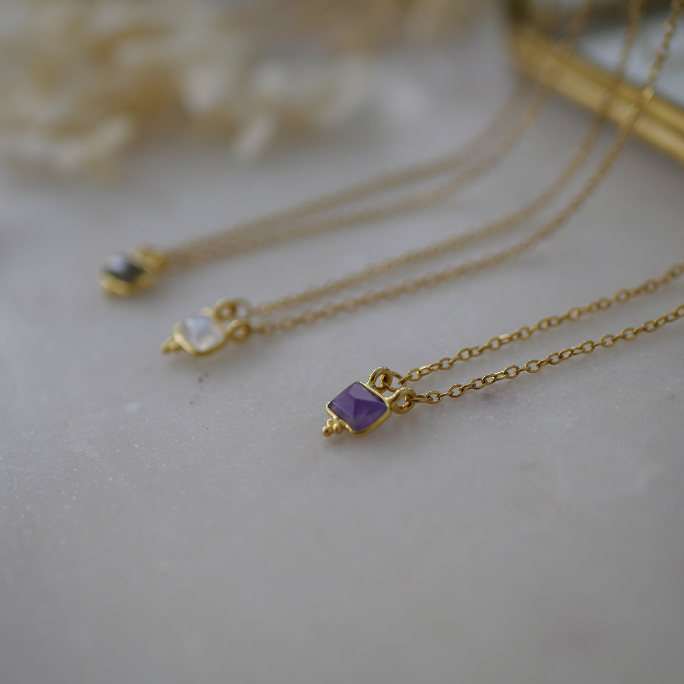 Collier Kalpana pierre au choix