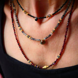 Collier Akasha Drishti - Iolite Labradorite Agate Indienne