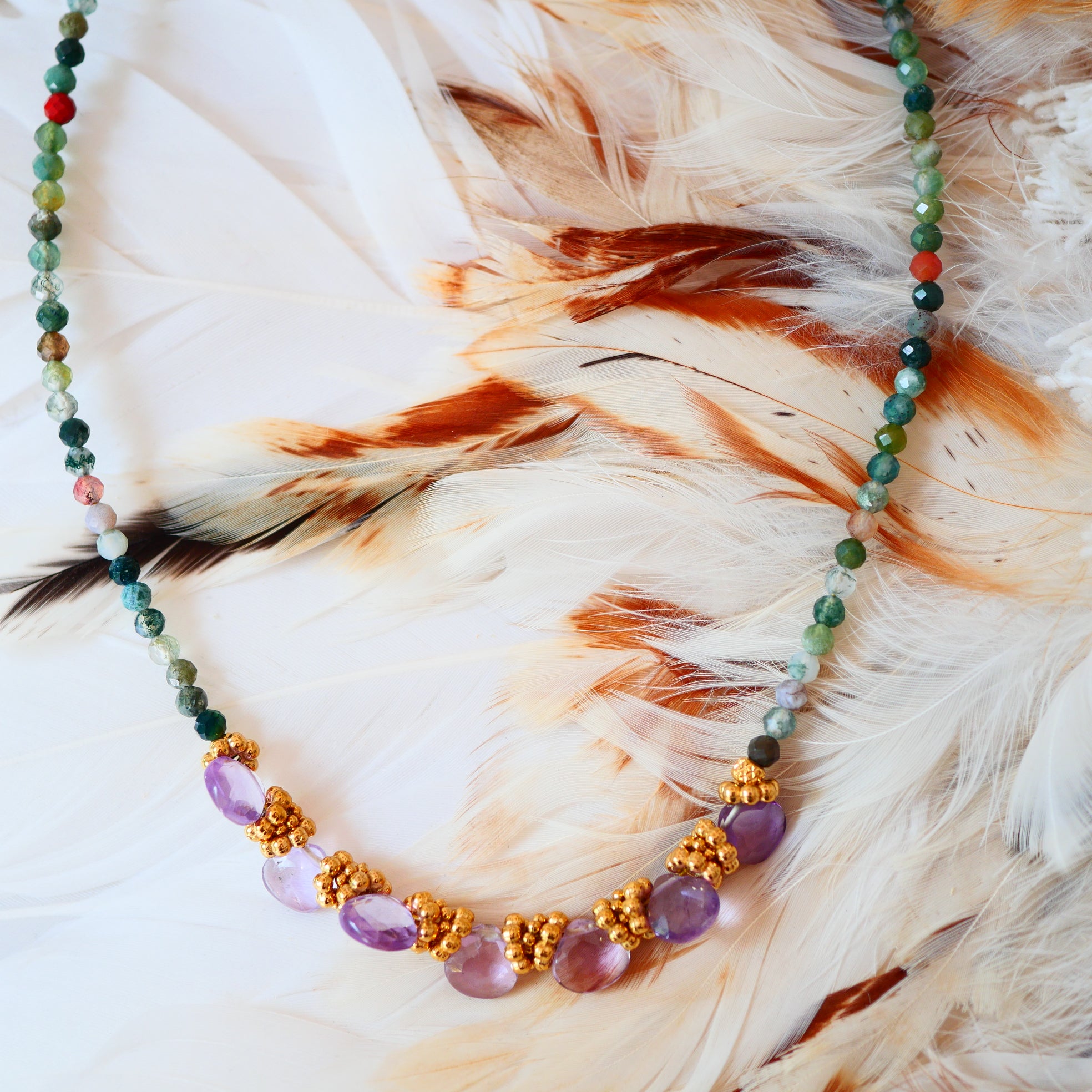 Collier SANGAM en pierres naturelles – Bijou personnalisable