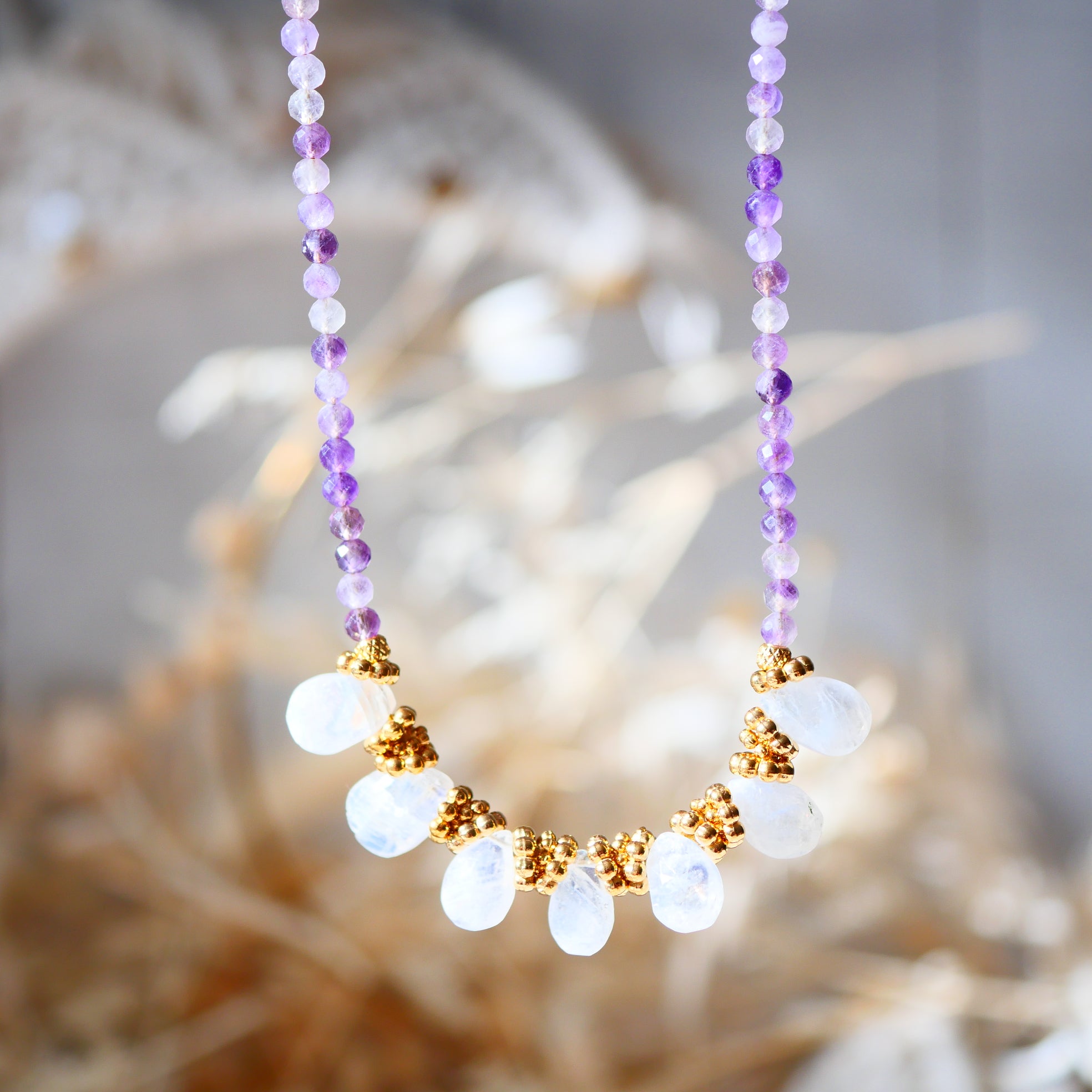 Collier SANGAM en pierres naturelles – Bijou personnalisable