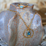 Collier Clémentine Labradorite – Protection & Élégance