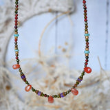 Collier Ananda Mala - Amazonite Pierre de Soleil Améthyste Unakite