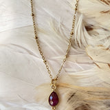 Collier Pierres Amazonite ou Trèfle Labradorite ou Rubis indien ou Pierre de lune - Parfaites Imparfaites