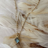 Collier Pierres Amazonite ou Trèfle Labradorite ou Rubis indien ou Pierre de lune - Parfaites Imparfaites