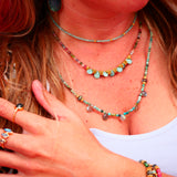 Collier NEELA en turquoise et labradorite – Harmonie & intuition