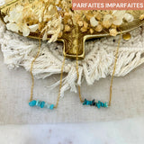 Collier Dhara Amazonite ou Turquoise 1 - Parfaites Imparfaites