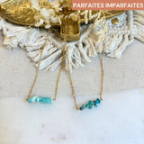 Collier Dhara Amazonite ou Turquoise 2 - Parfaites Imparfaites