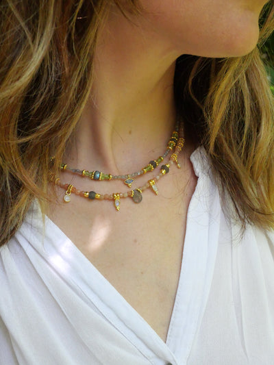 Collier Drisana Pierre de Soleil