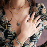 Collier JIVAL – Harmonie de Tourmaline, Opale et Labradorite