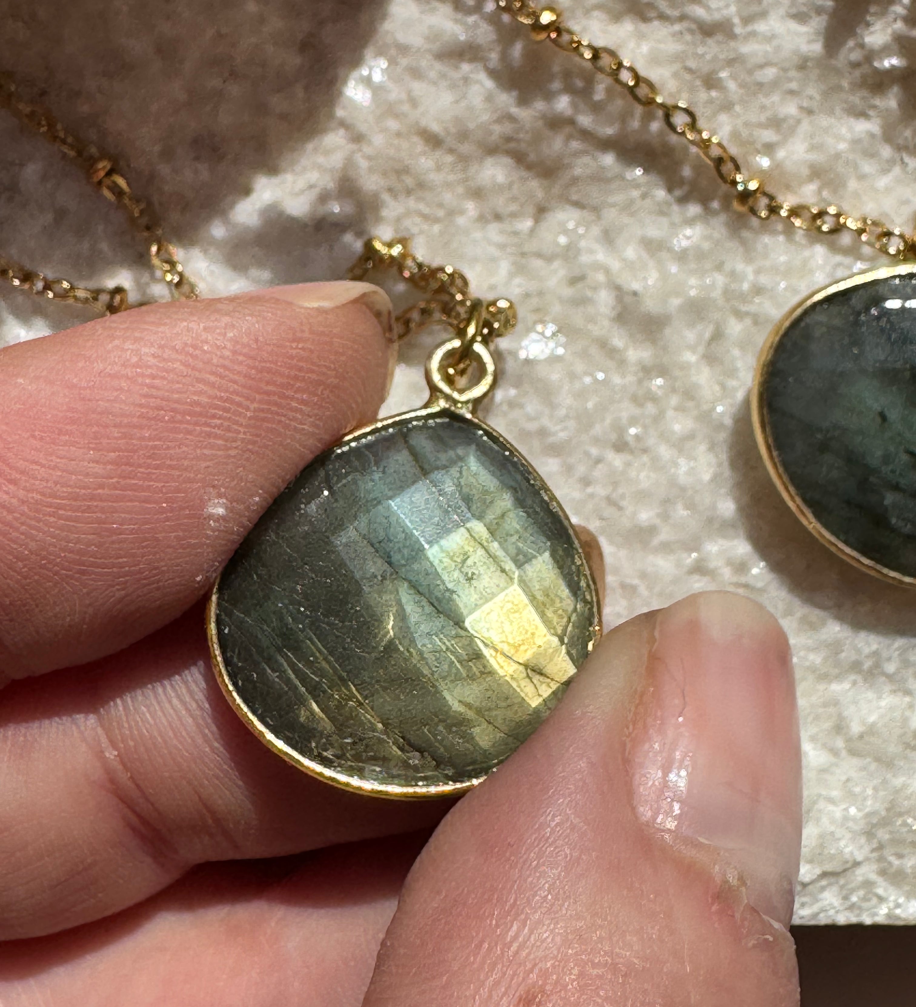 Collier Justine Labradorite 1, 2, 3 - Parfaites Imparfaites