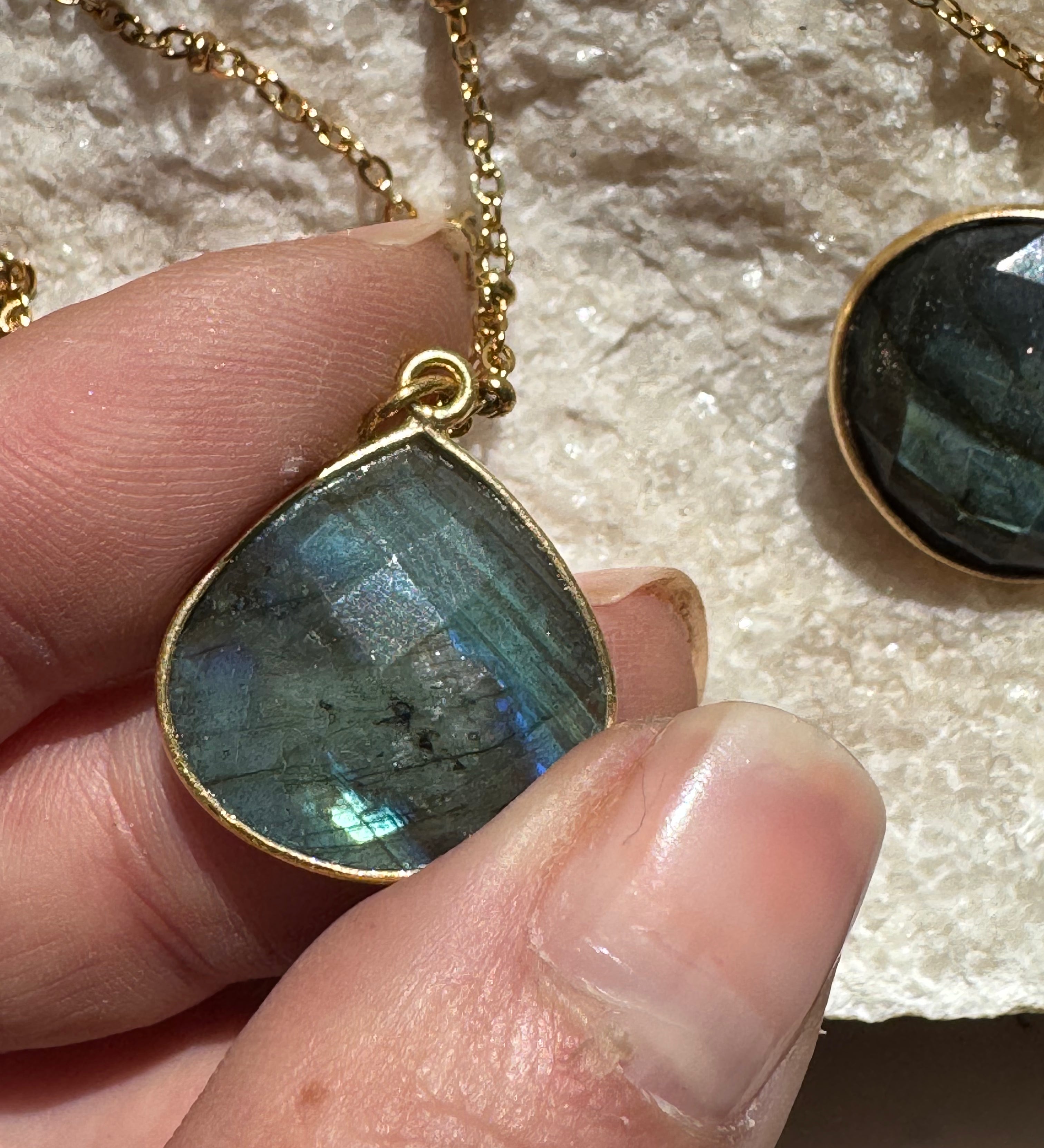 Collier Justine Labradorite 1, 2, 3 - Parfaites Imparfaites