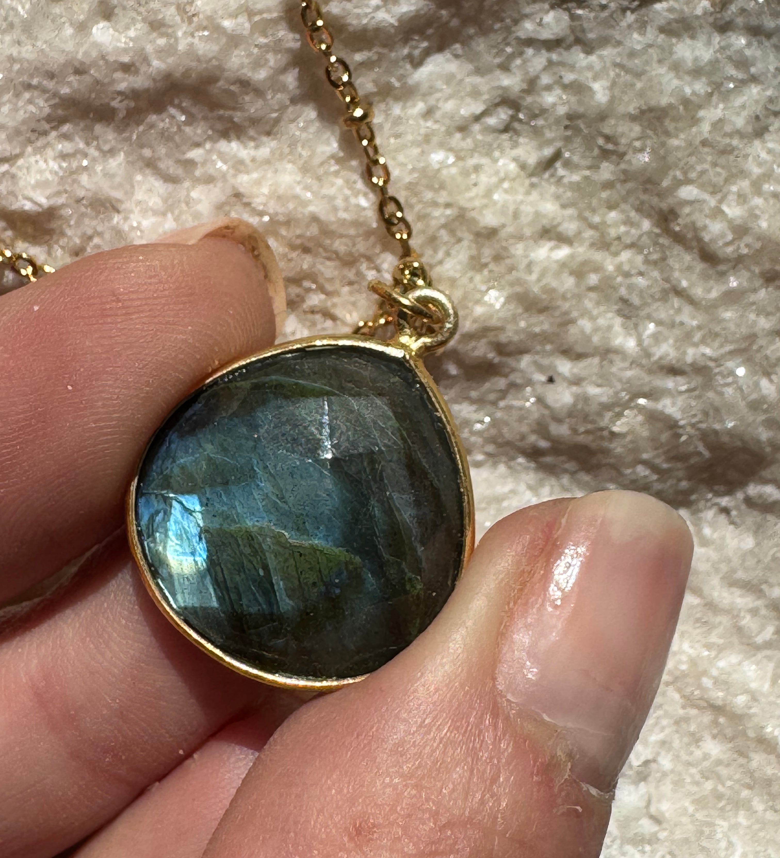 Collier Justine Labradorite 1, 2, 3 - Parfaites Imparfaites