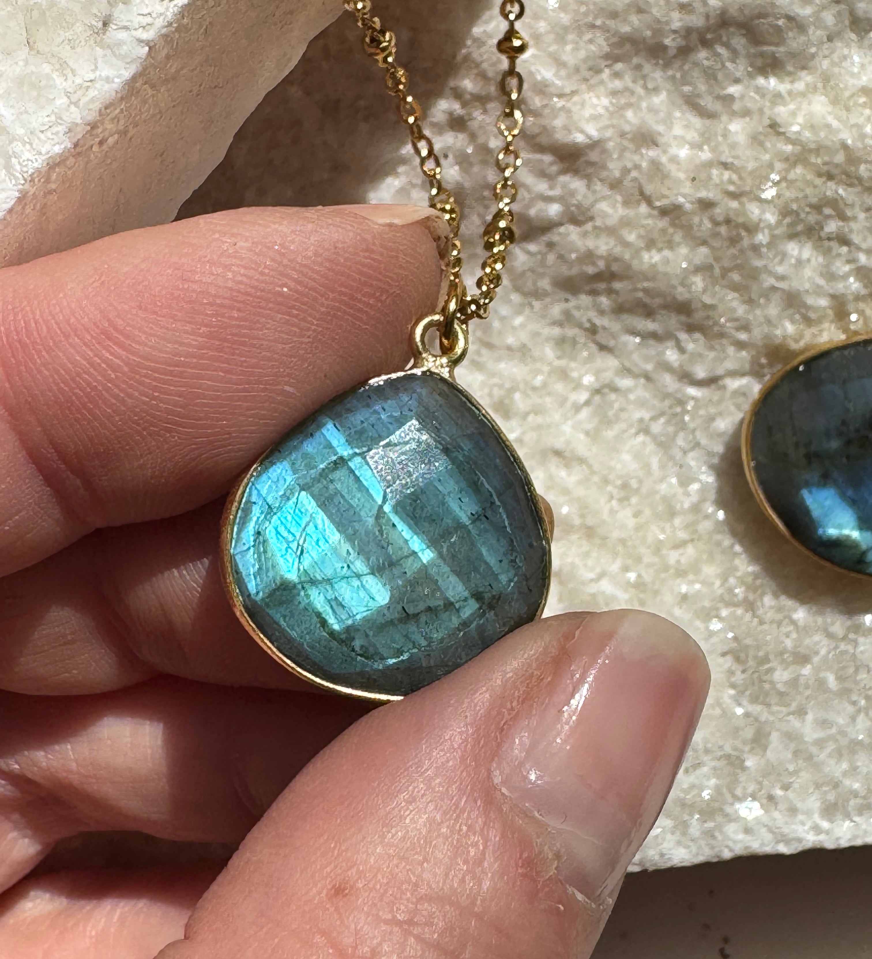 Collier Justine Labradorite 4, 5, 6 - Parfaites Imparfaites