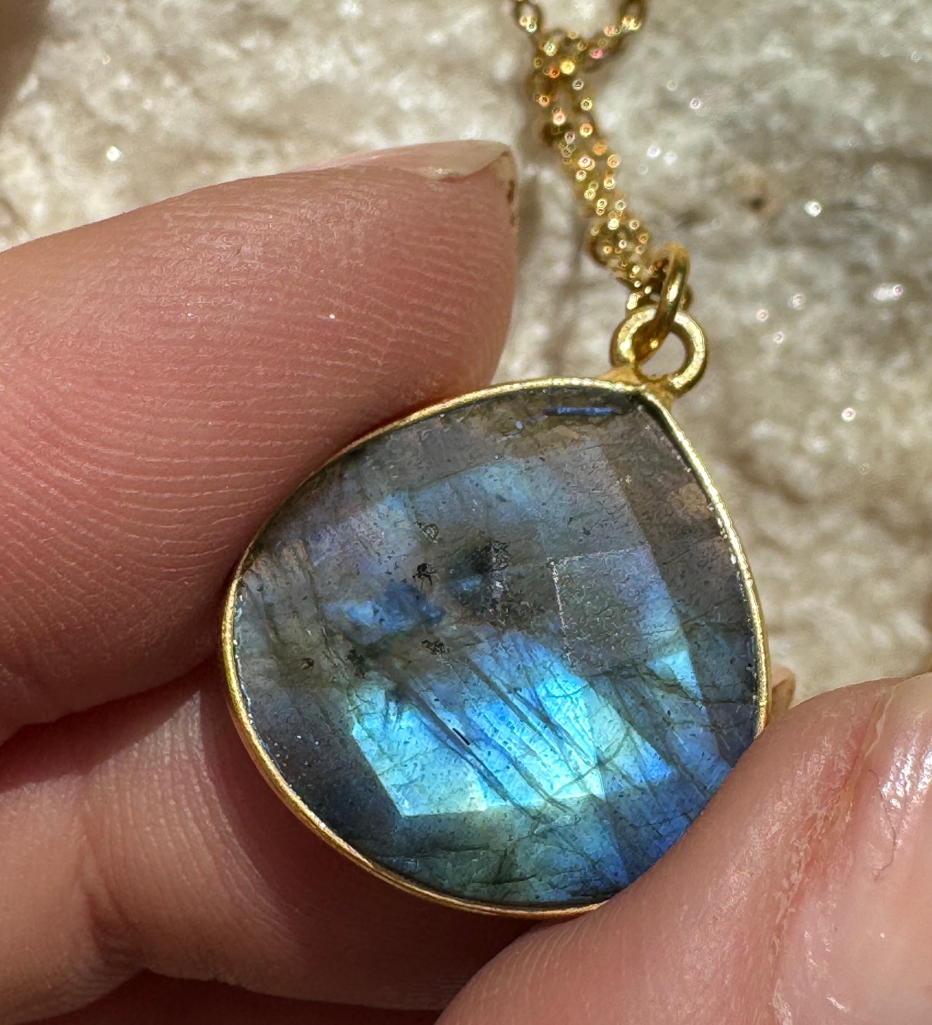 Collier Justine Labradorite 4, 5, 6 - Parfaites Imparfaites