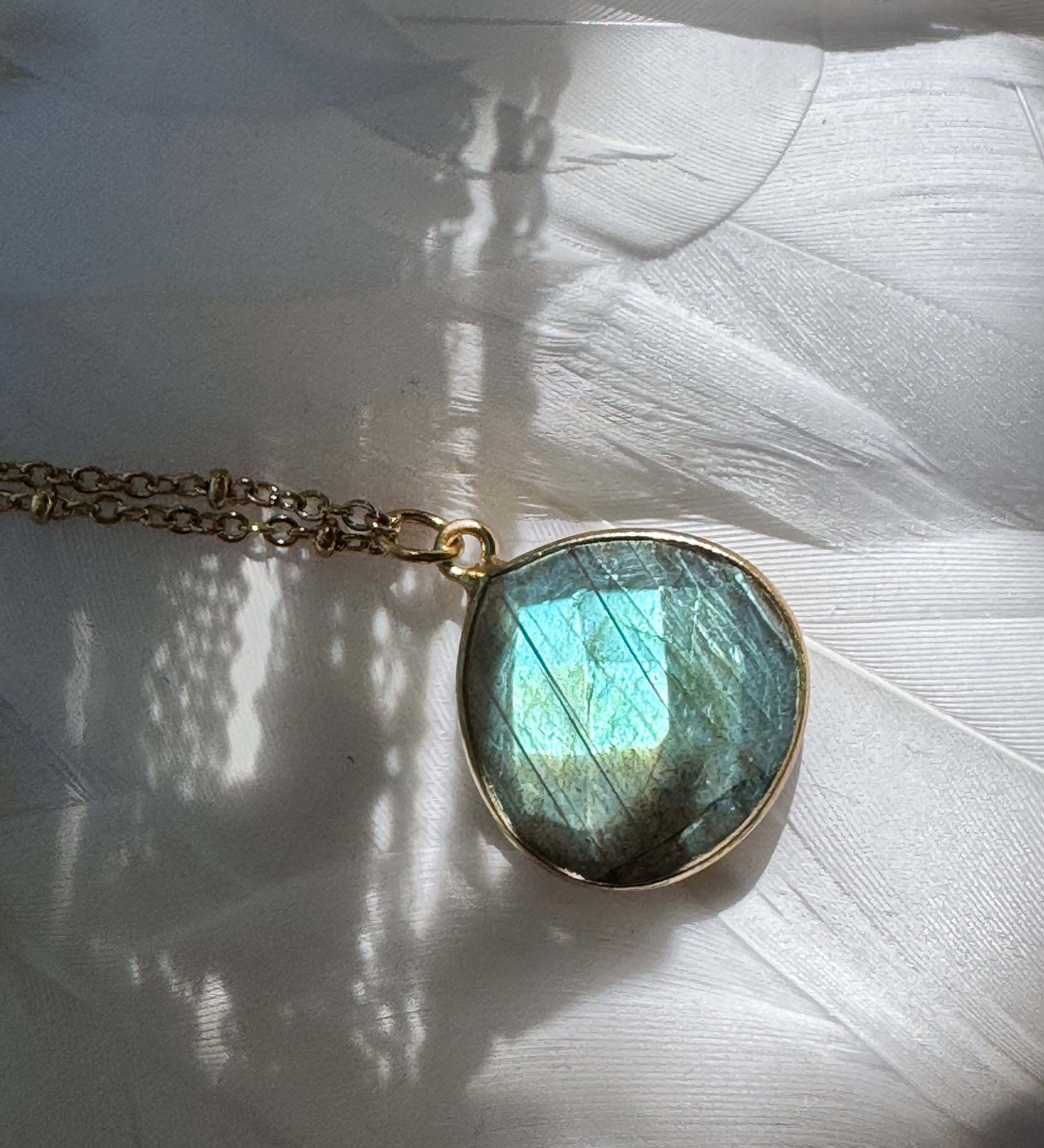 Collier Justine Labradorite 7, 8, 9 - Parfaites Imparfaites