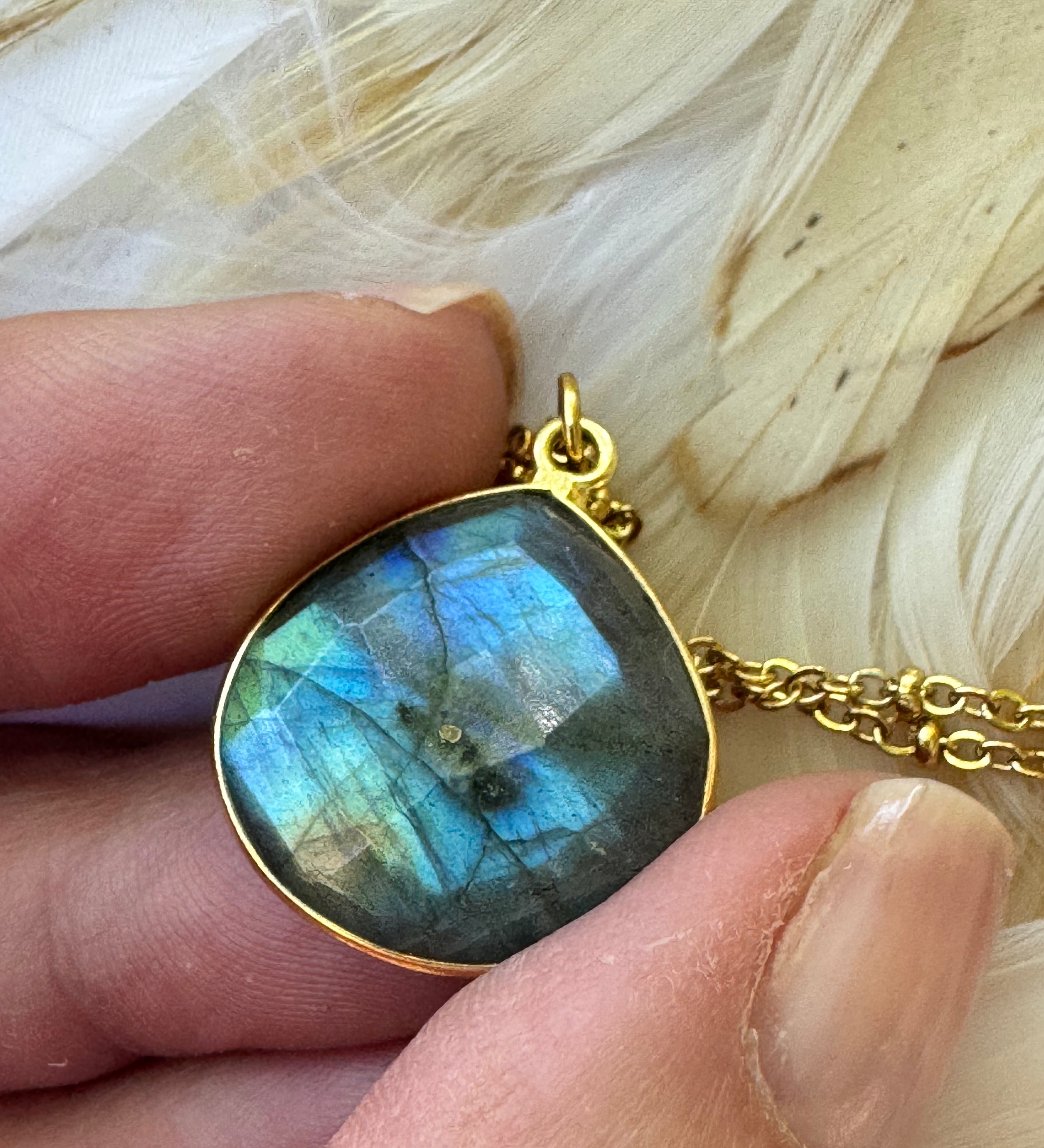 Collier Justine Labradorite 7, 8, 9 - Parfaites Imparfaites