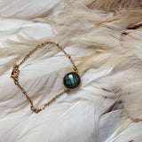 Bracelet Nino Labradorite ou Pierre de lune arc-en-ciel - Parfaites Imparfaites