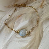 Bracelet Nino Labradorite ou Pierre de lune arc-en-ciel - Parfaites Imparfaites