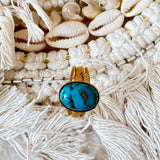 Bague Mathilde Turquoise cuivrée ou malachite - Parfaites