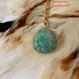 Collier Justine Amazonite 1 2 - Parfaites Imparfaites